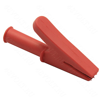 Зажим крокодил 30A 10mm красный